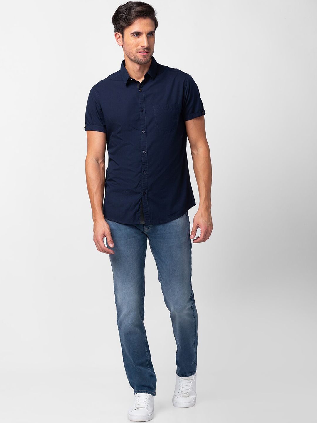 SPYKAR Men  Light Fade Stretchable Cotton Jeans