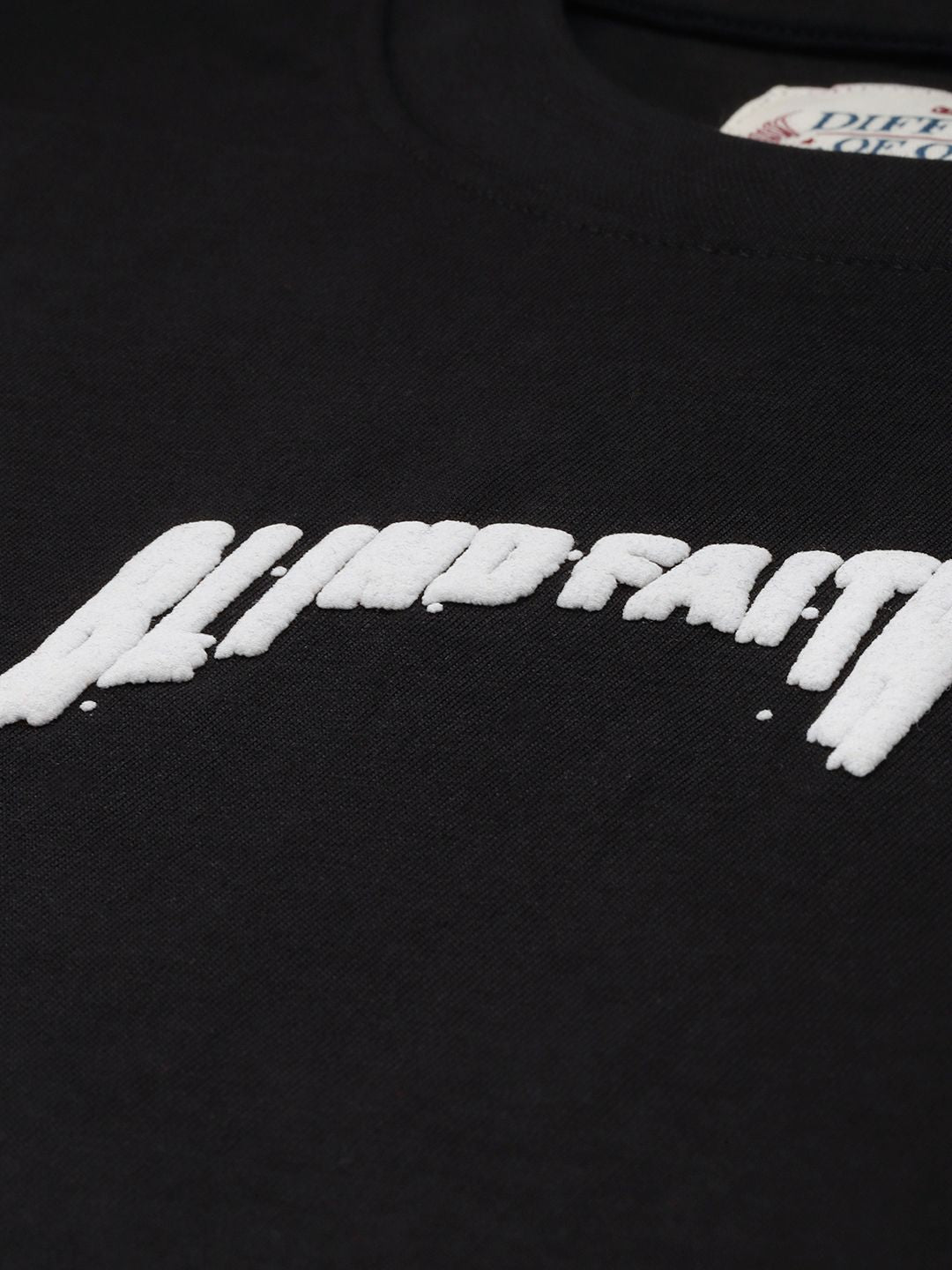 Difference of Opinion Men Graphic Printed Embossed Oversized T-shirt