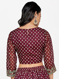 Global Desi Print Crop Top