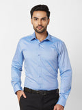 Raymond Contemporary Fit Self Design Cutaway Collar Cotton Formal Shirt