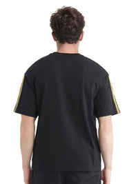 RARE RABBIT Men Striped Round Neck Cotton T-shirt