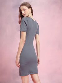 DressBerry Puff Sleeve Bodycon Dress