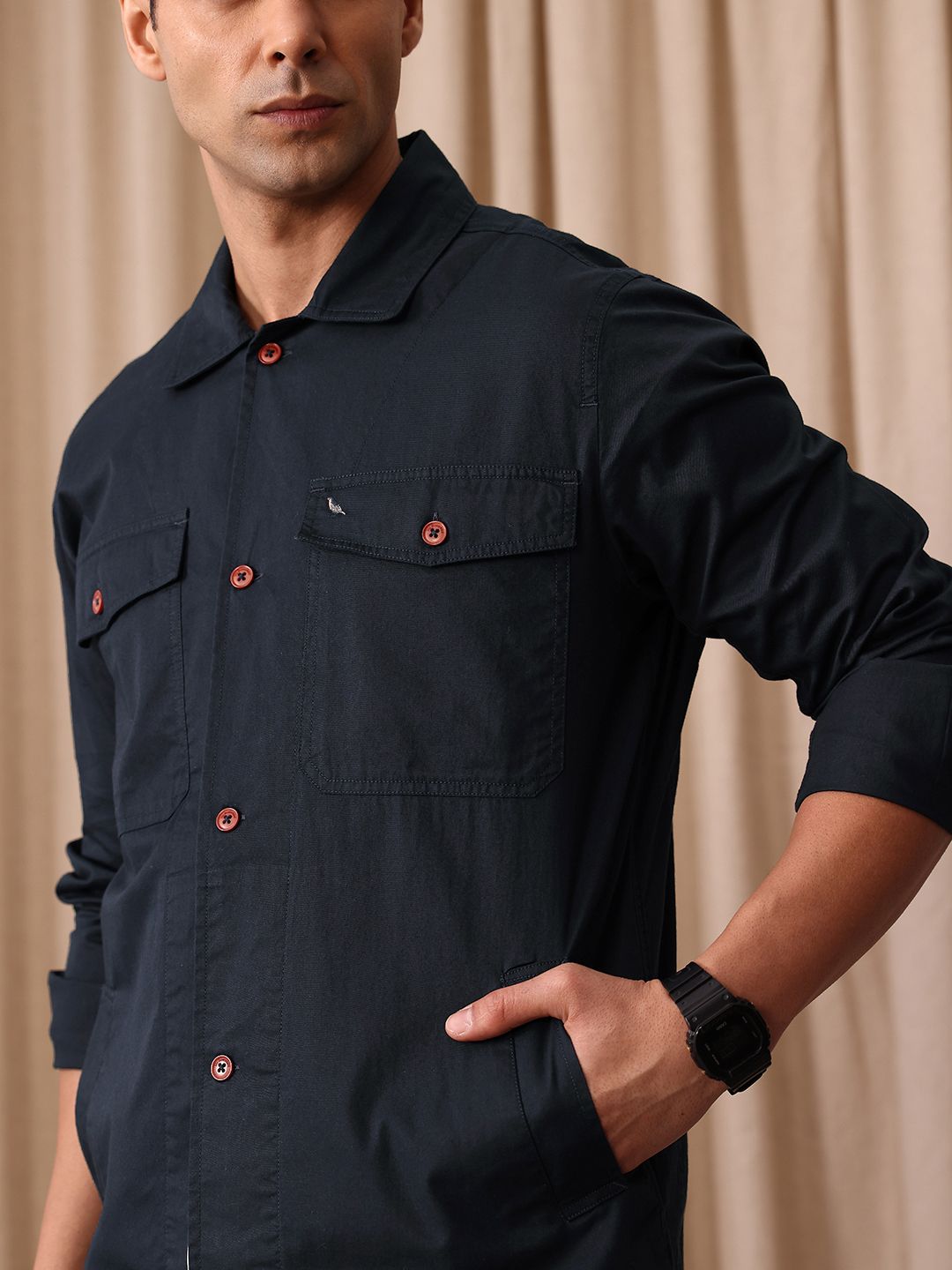 Mr Bowerbird Liberal Fit Pure Cotton Casual Shirt