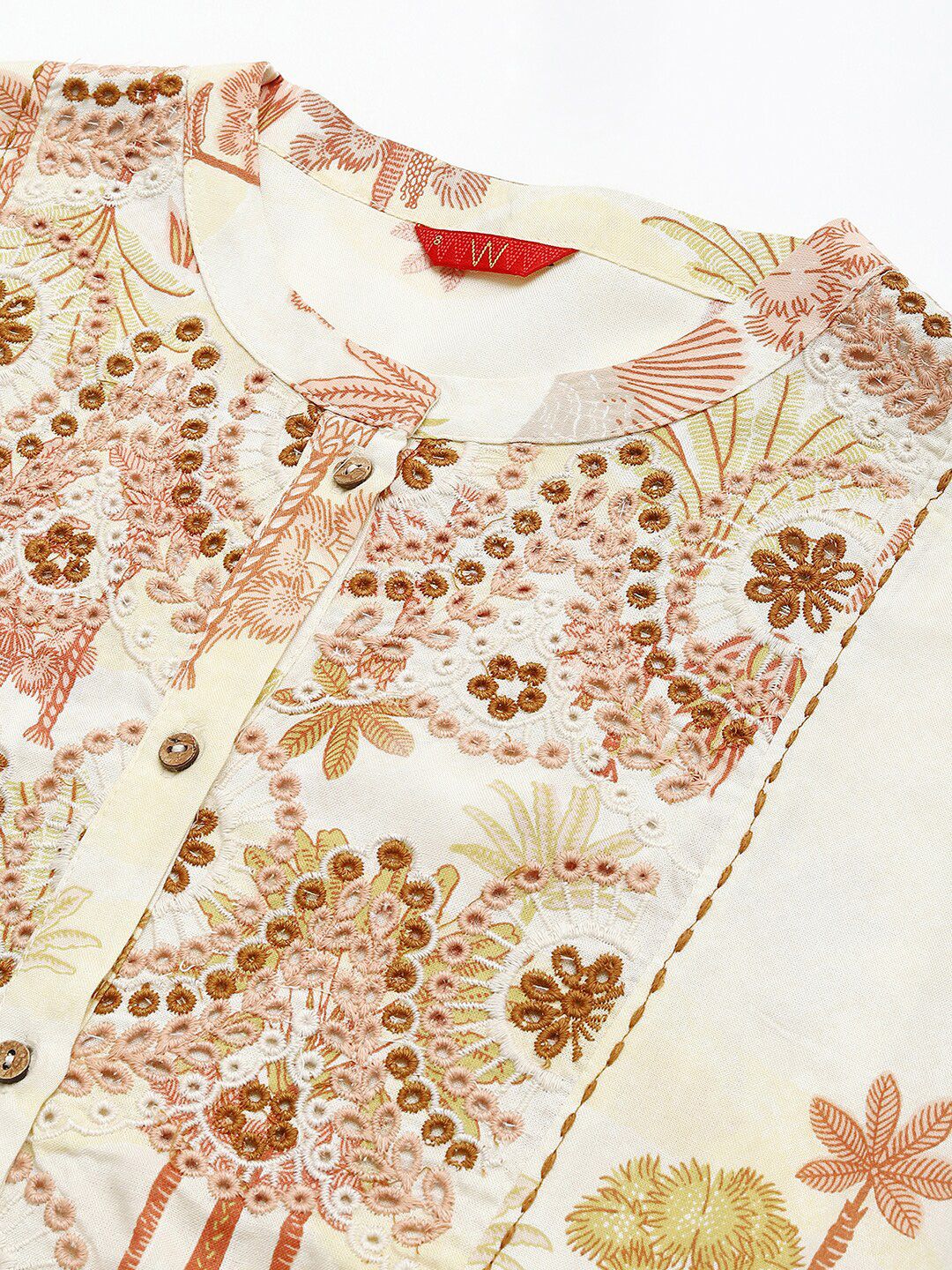 W Floral A-Line Midi Dress