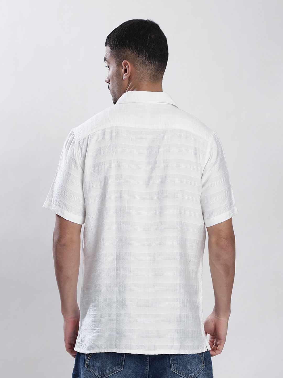 Bene Kleed Men Regular Fit Textured Casual Shirt