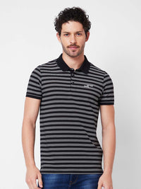 SPYKAR Round Neck Printed Cotton Slim Fit T-shirt