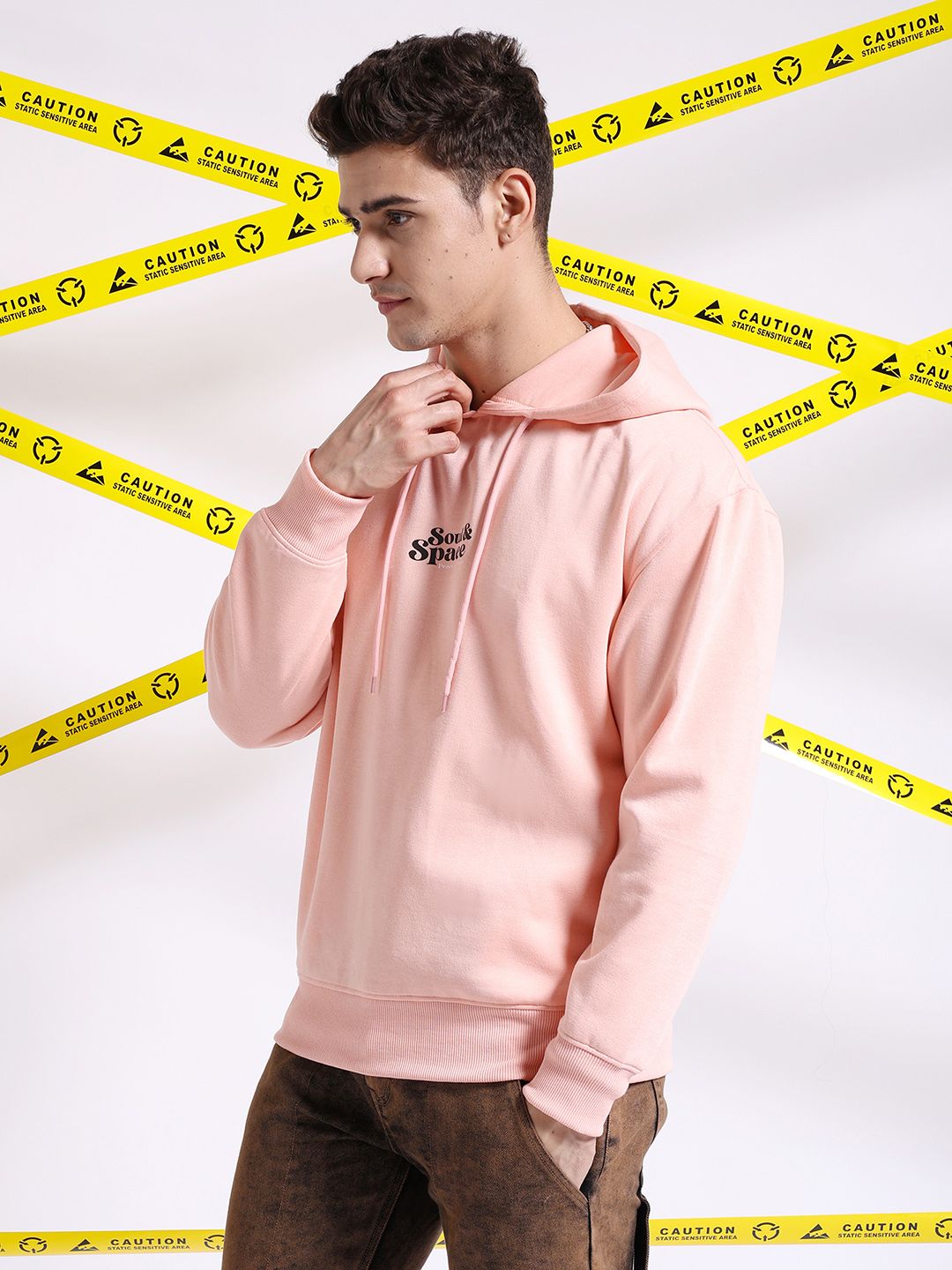 The Indian Garage Co Graphic Printed Hooded Sweatshirt