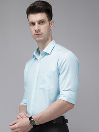 Park Avenue Self Design Slim Fit Formal Shirt