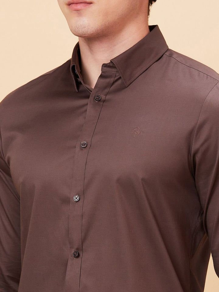 Being Human Button-Down Collar Slim Fit Cotton Casual Shirt