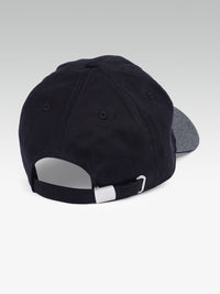 HRX by Hrithik Roshan Unisex Black & Grey Brand Logo Embroidered Cotton Baseball Cap