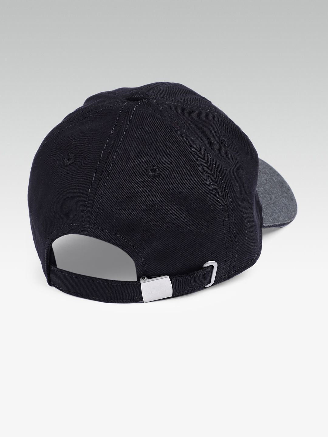 HRX by Hrithik Roshan Unisex Black & Grey Brand Logo Embroidered Cotton Baseball Cap