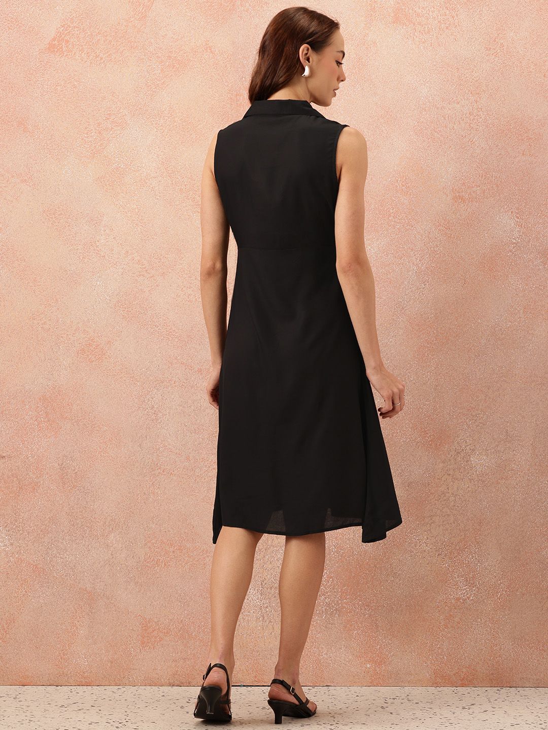 all about you Notched Lapel Collar Button-Down Blazer Dress