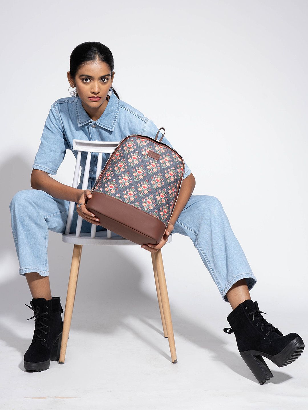 ZOUK Ethnic Motifs Printed Backpack