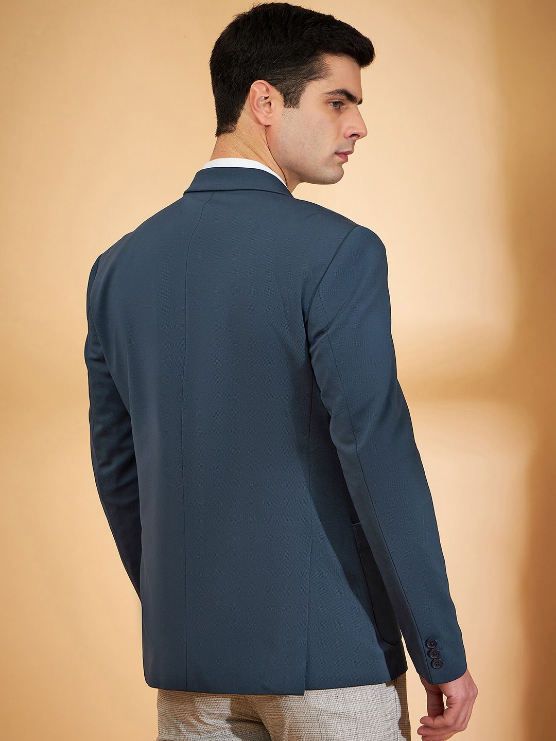 DENNISON Notched Lapel Collar Single Breasted Blazer