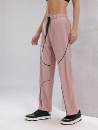 HRX by Hrithik Roshan Women Lifestyle Track Pants with Contrast Piping