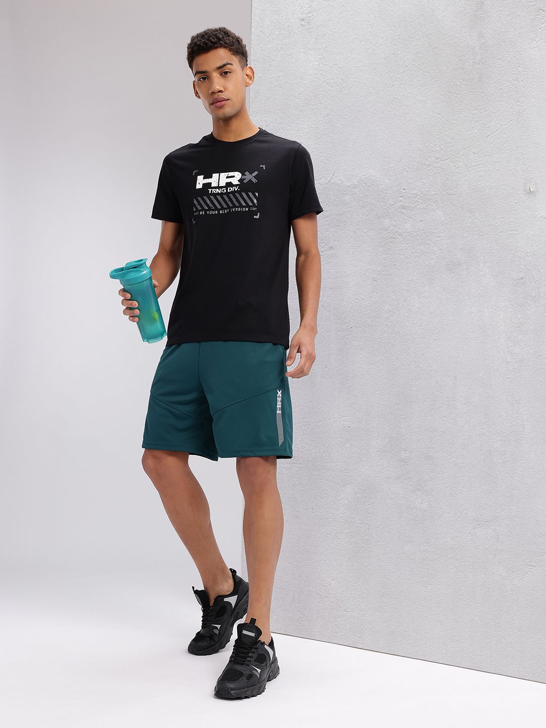 HRX by Hrithik Roshan Typography Printed Training T-shirt