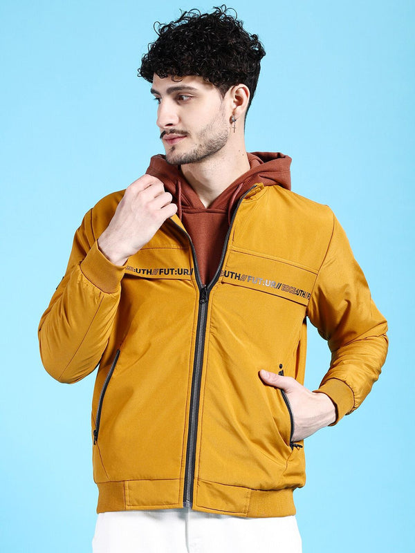 The Indian Garage Co Men Regular Fit Zip-Front Bomber Jacket