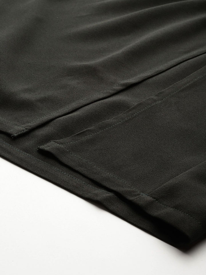 all about you Ruched High Waist Straight Midi Skirt