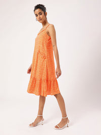 DressBerry Boho Edgy Core Shoulder Straps Checks A-line Dress