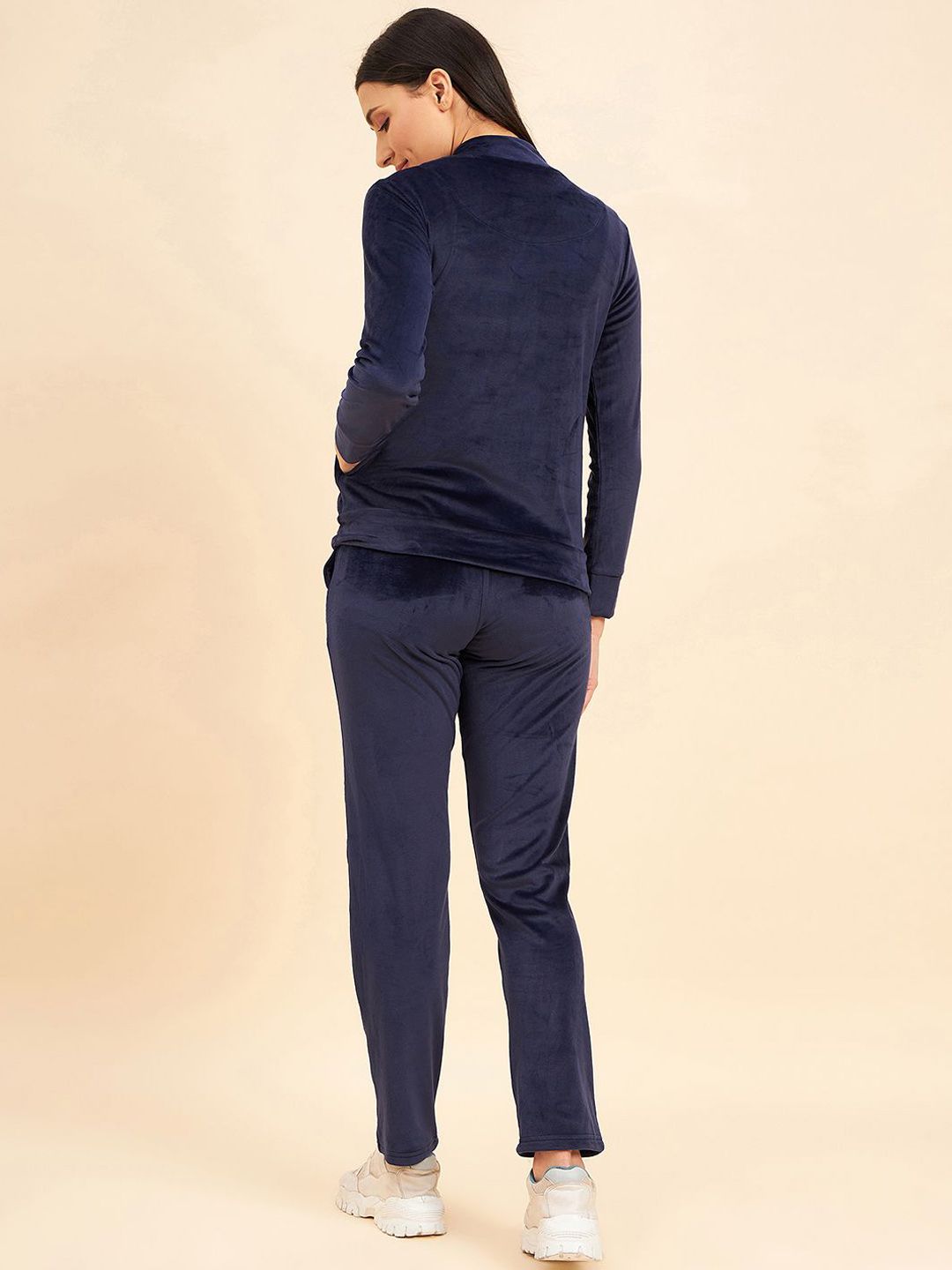 Sweet Dreams Women Mock Collar Tracksuits