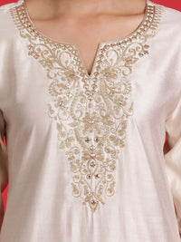 Indo Era Ethnic Motifs Yoke Design Thread Work Kurta With Trousers & Dupatta