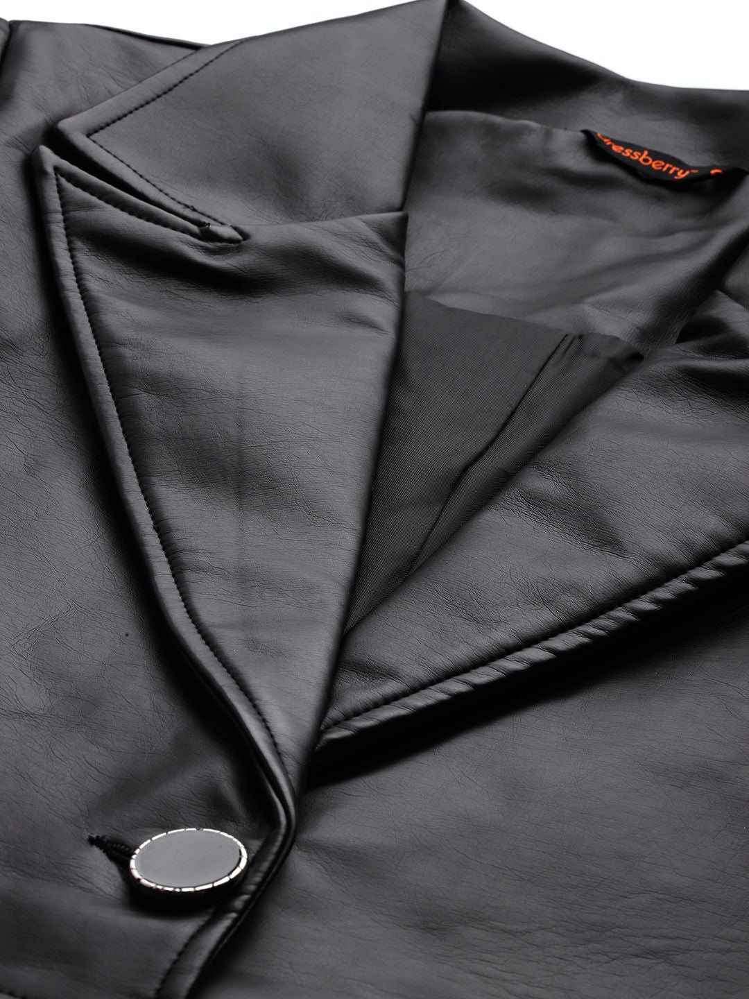 DressBerry Notched Lapel Collar Overcoat