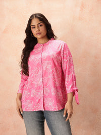all about you Plus Size Floral Print Shirt