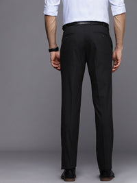 Raymond Men Checked Slim Fit Formal Trousers