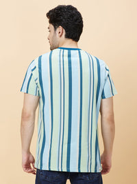 Being Human Men Striped Slim Fit T-shirt