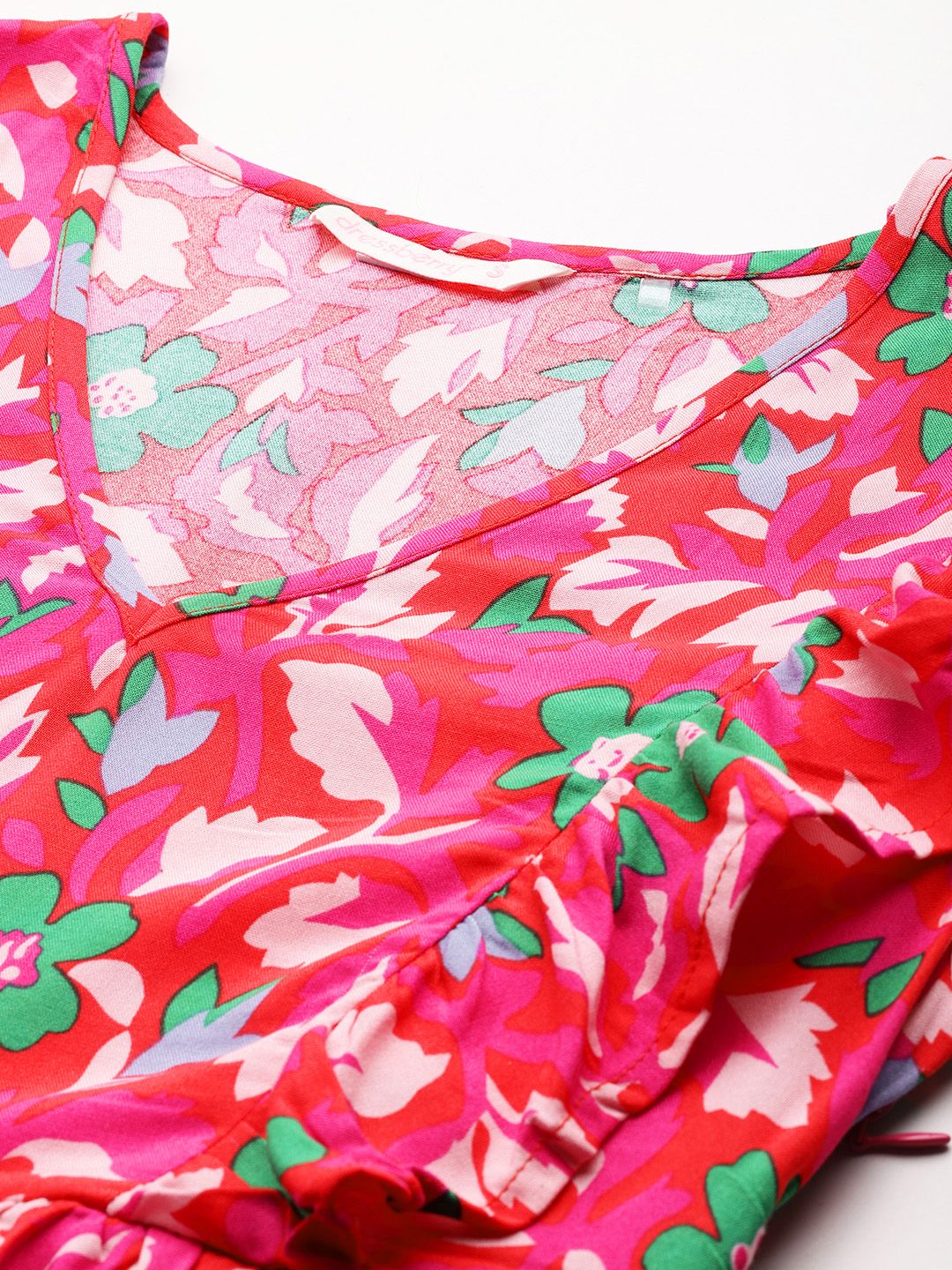 DressBerry Printed Ruffled Co-Ords