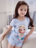 YK Girls Printed T-shirt with Shorts