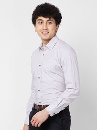 Raymond Spread Collar Long Sleeves Checked Contemporary-Fit Cotton Formal Shirt