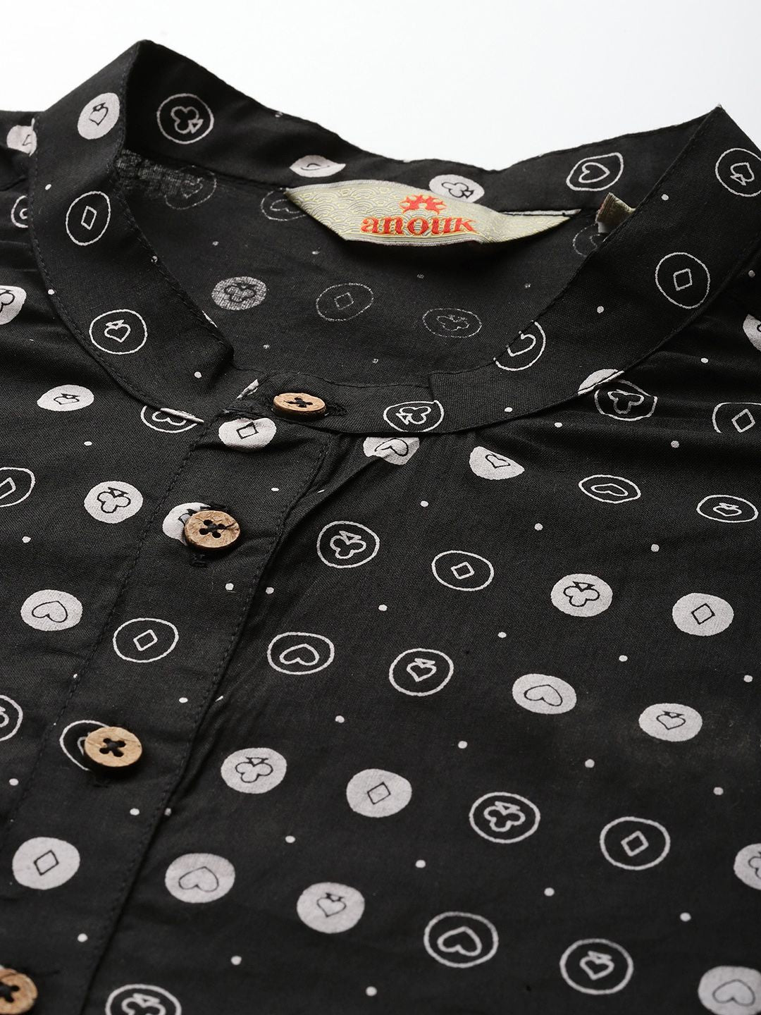 Anouk Printed Regular Pure Cotton Kurta with Trousers