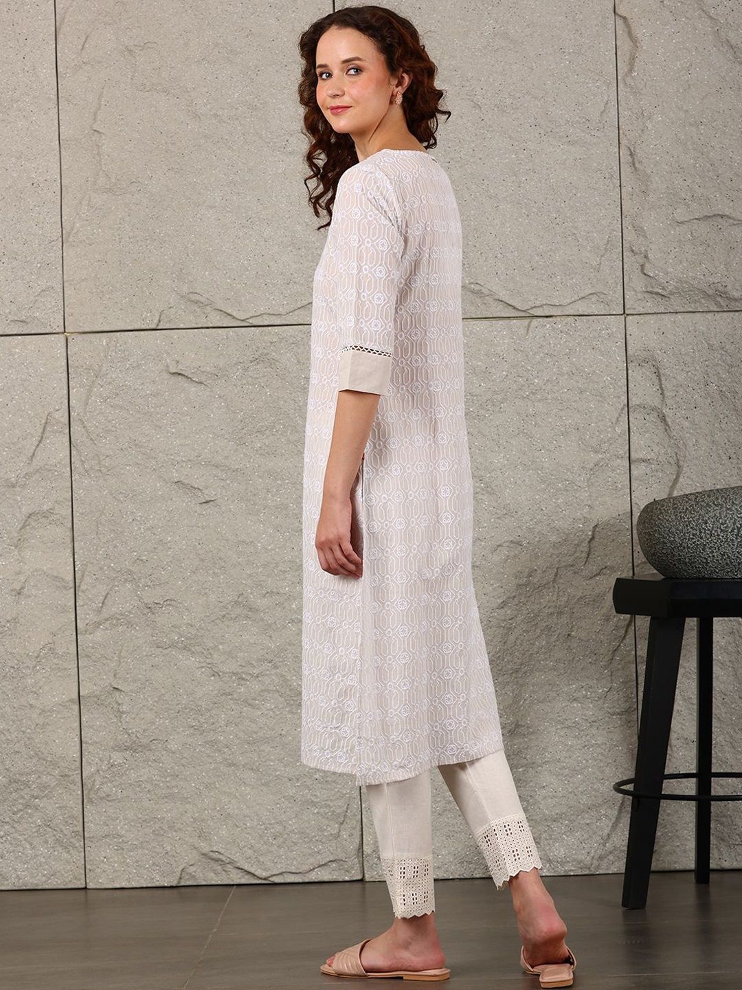 W Women Printed Kurta