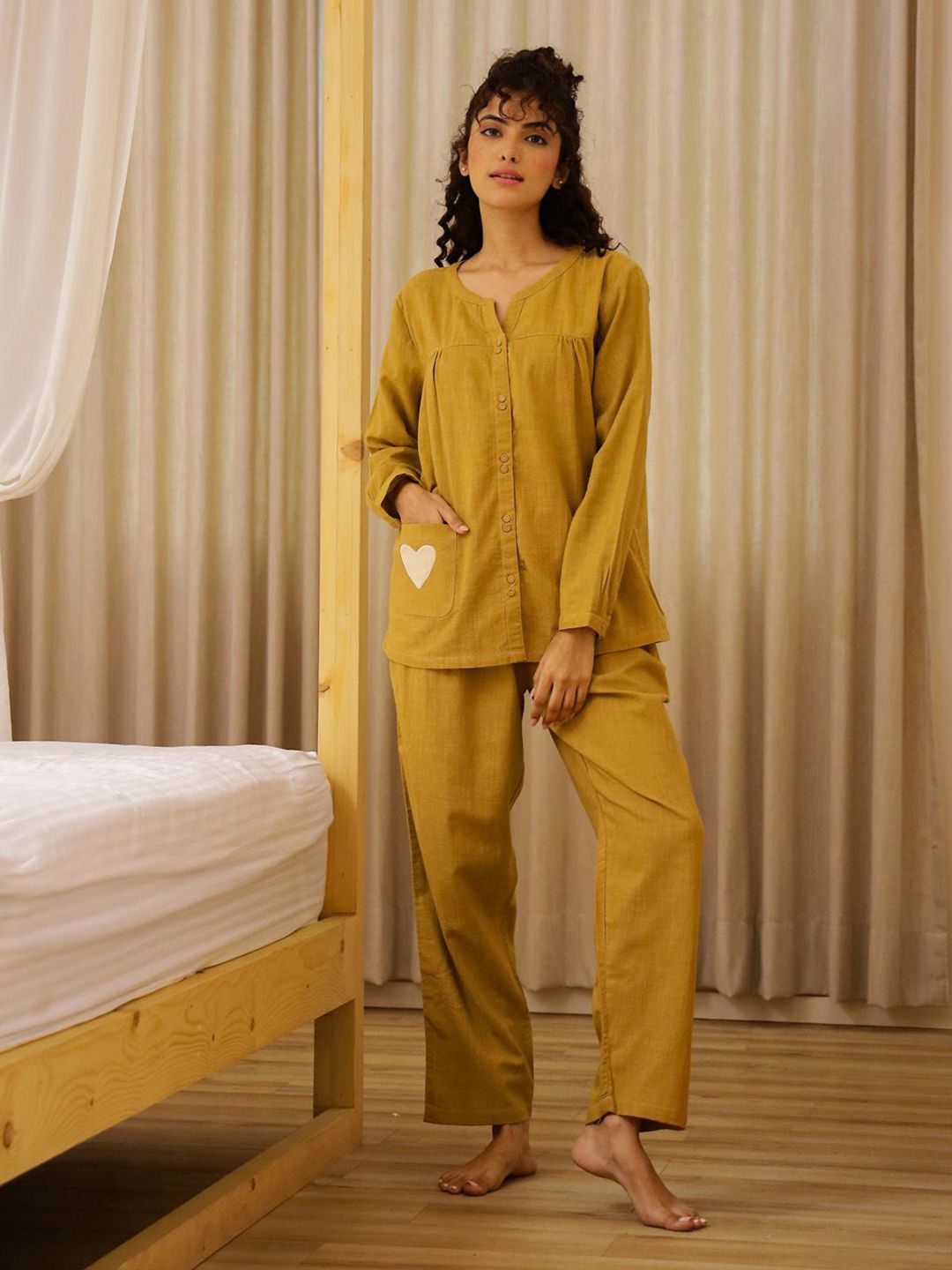 SANSKRUTIHOMES Women Pure Cotton Night suit