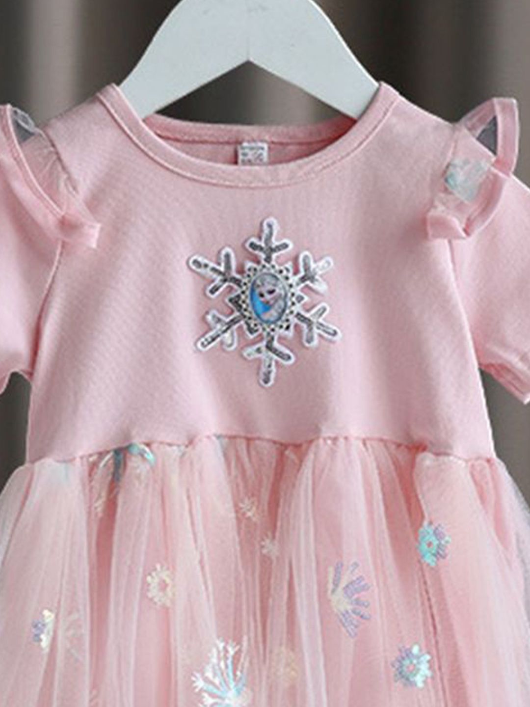 YK Girls Embellished Fit and Flare Dress