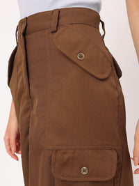 DressBerry Utility Chic Cargo Straight Skirt