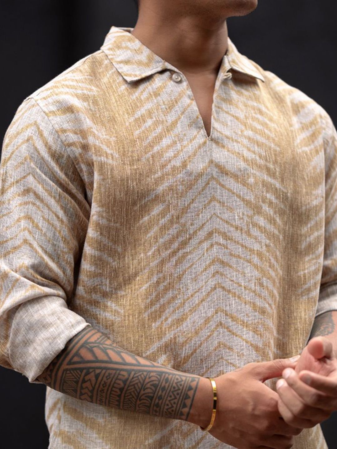 Powerlook Men Opaque Printed Casual Shirt