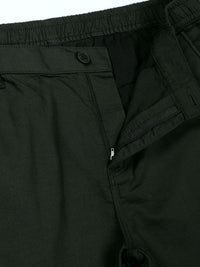 Thomas Scott Men Cotton Mid-Rise Smart Cargos Trousers