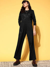 SASSAFRAS Womens Mid-Rise Track Pants