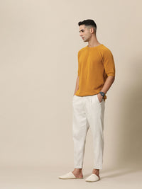 Mr Bowerbird Pure Cotton Solid Casual T-shirt