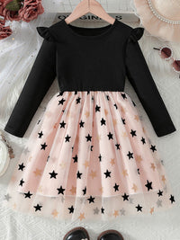 YK Print Fit & Flare Dress