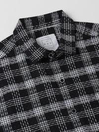 VASTRADO Men Classic Slim Fit Checked Casual Shirt