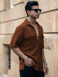 Powerlook Textured Long Sleeves Pure Cotton Shirt