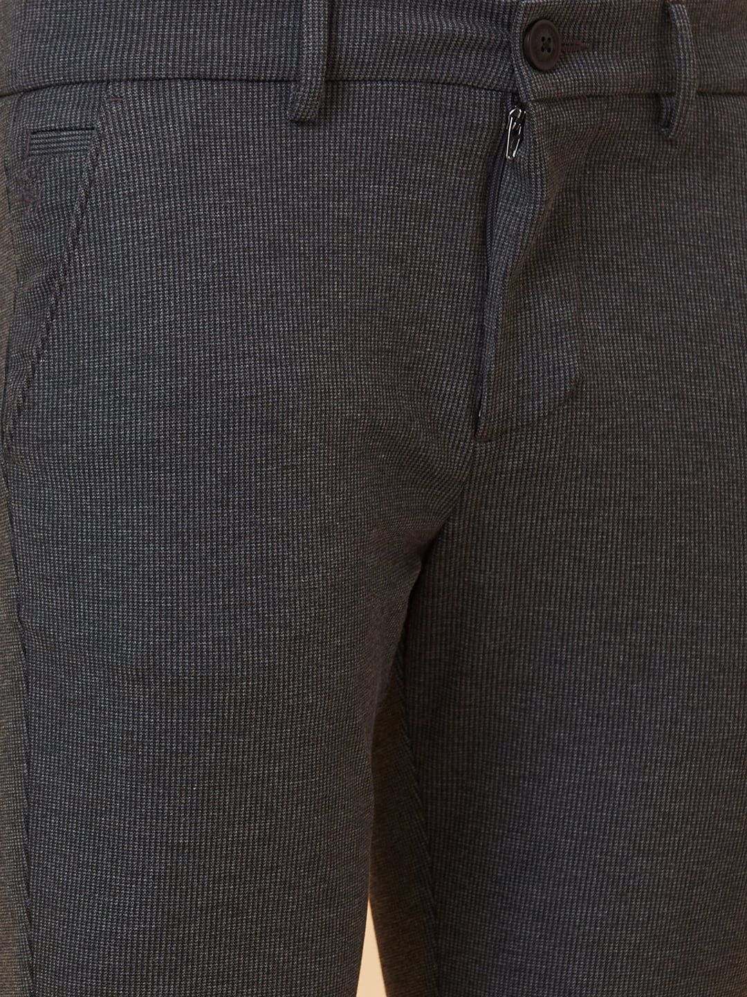 Being Human Men Textured Mid Rise Easy Wash Cotton Chino Trousers