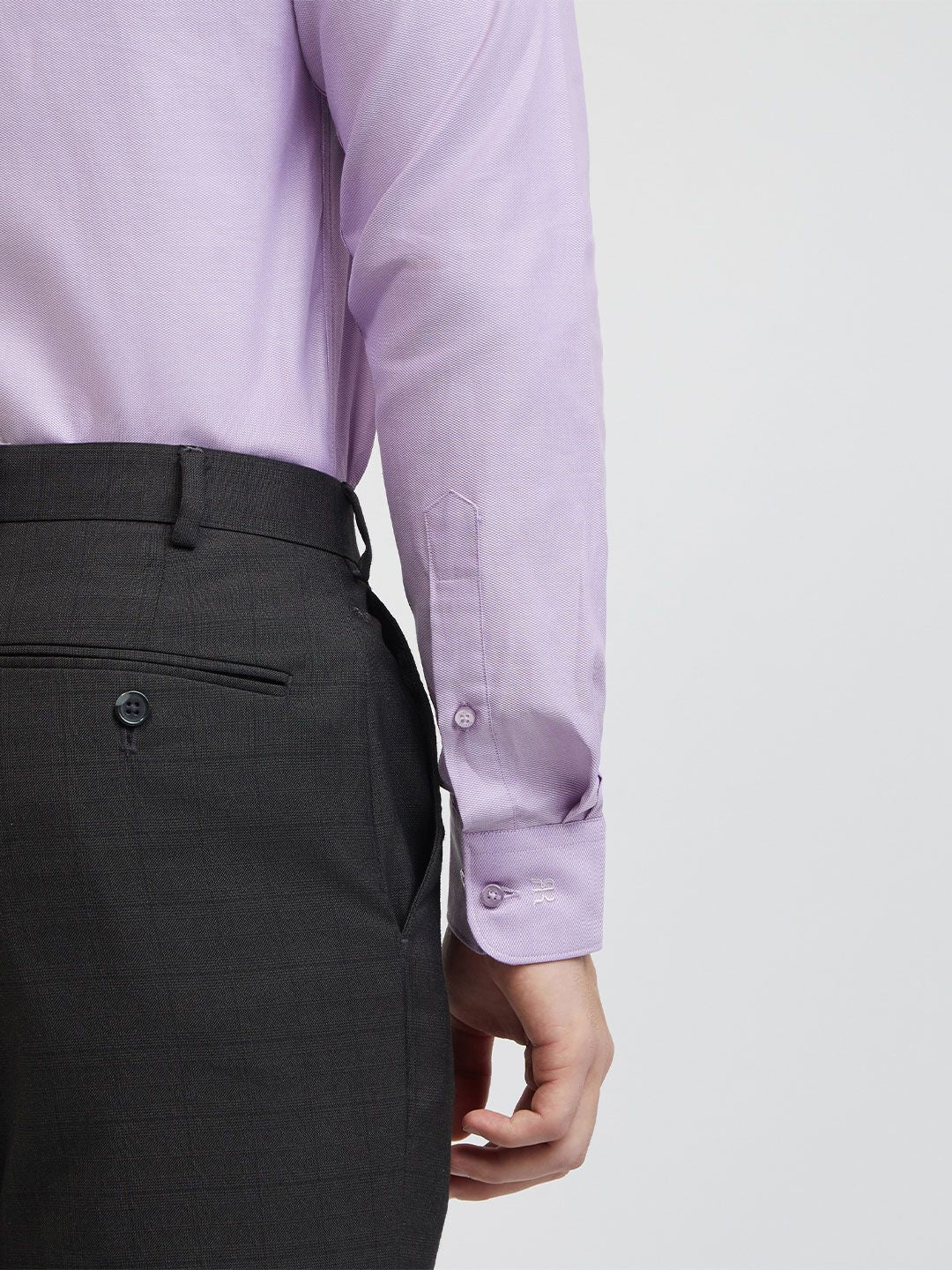 Raymond Men Purple Pure Cotton Slim Fit Formal Shirt