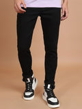 HIGHLANDER Men Black Slim Fit Mid-Rise Clean Look Stretchable Jeans
