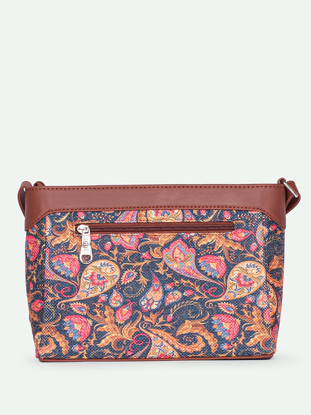 ZOUK Harmony Paisley Printed Structured Sling Bag