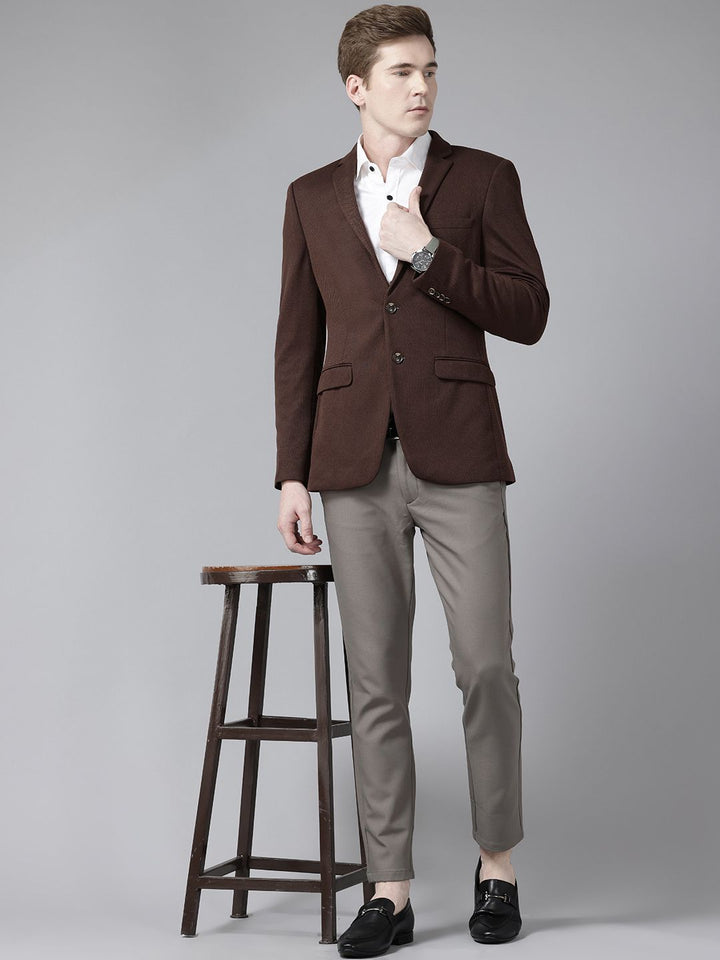 Park Avenue Slim Fit Single-Breasted Semiformal Blazer