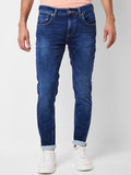 SPYKAR Men Slim Fit Low-Rise Heavy Fade Stretchable Jeans